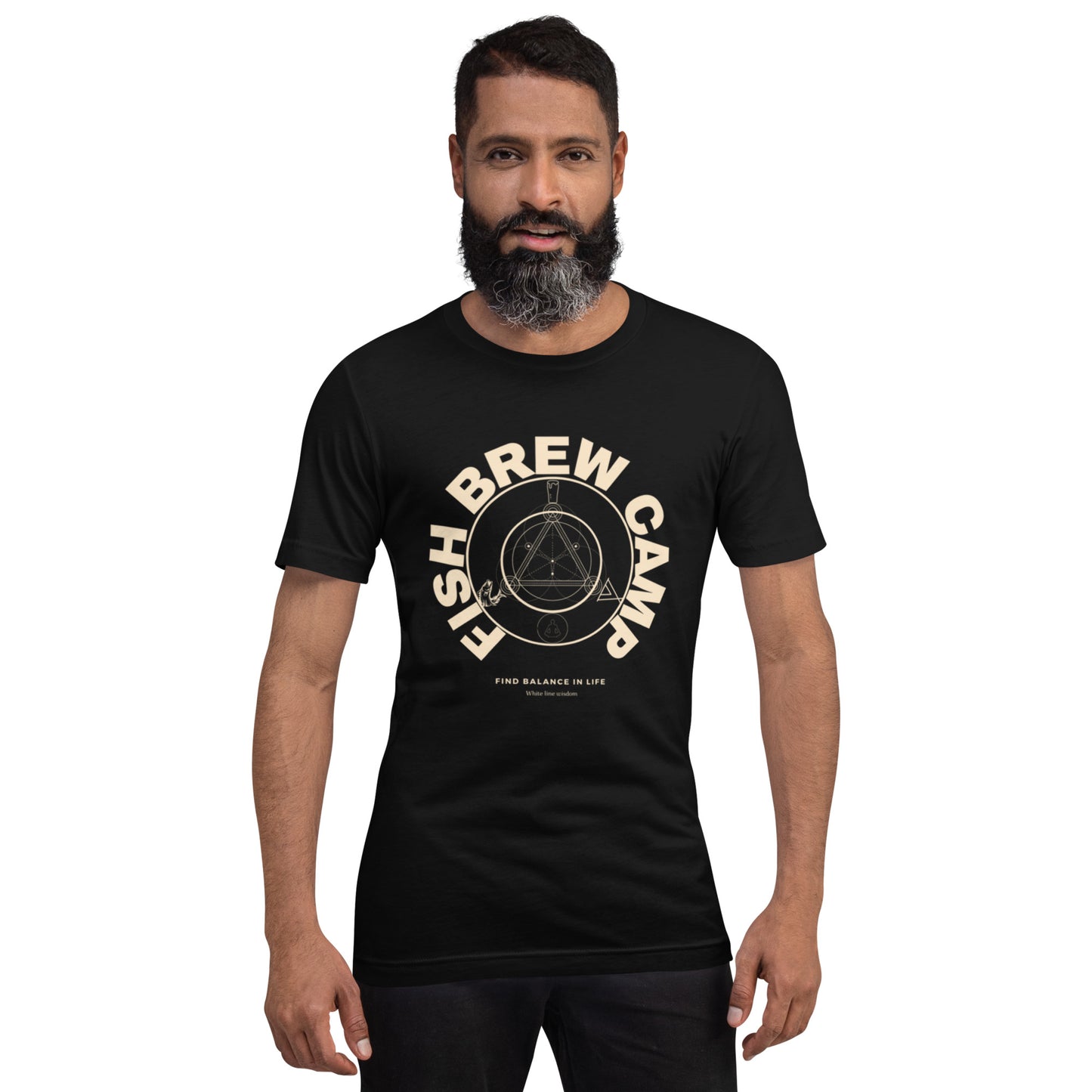 Fish,brew,camp t-shirt