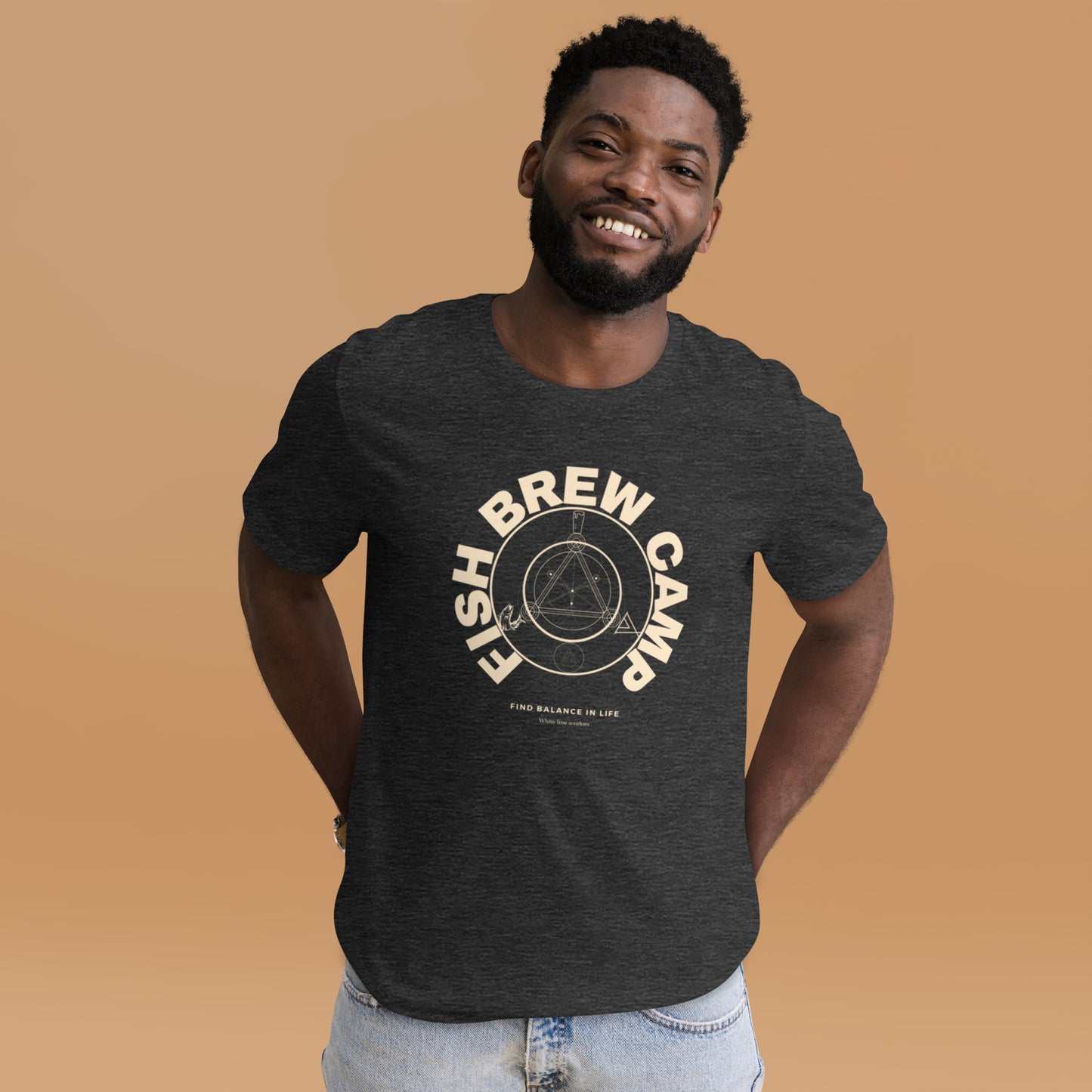 Fish,brew,camp t-shirt