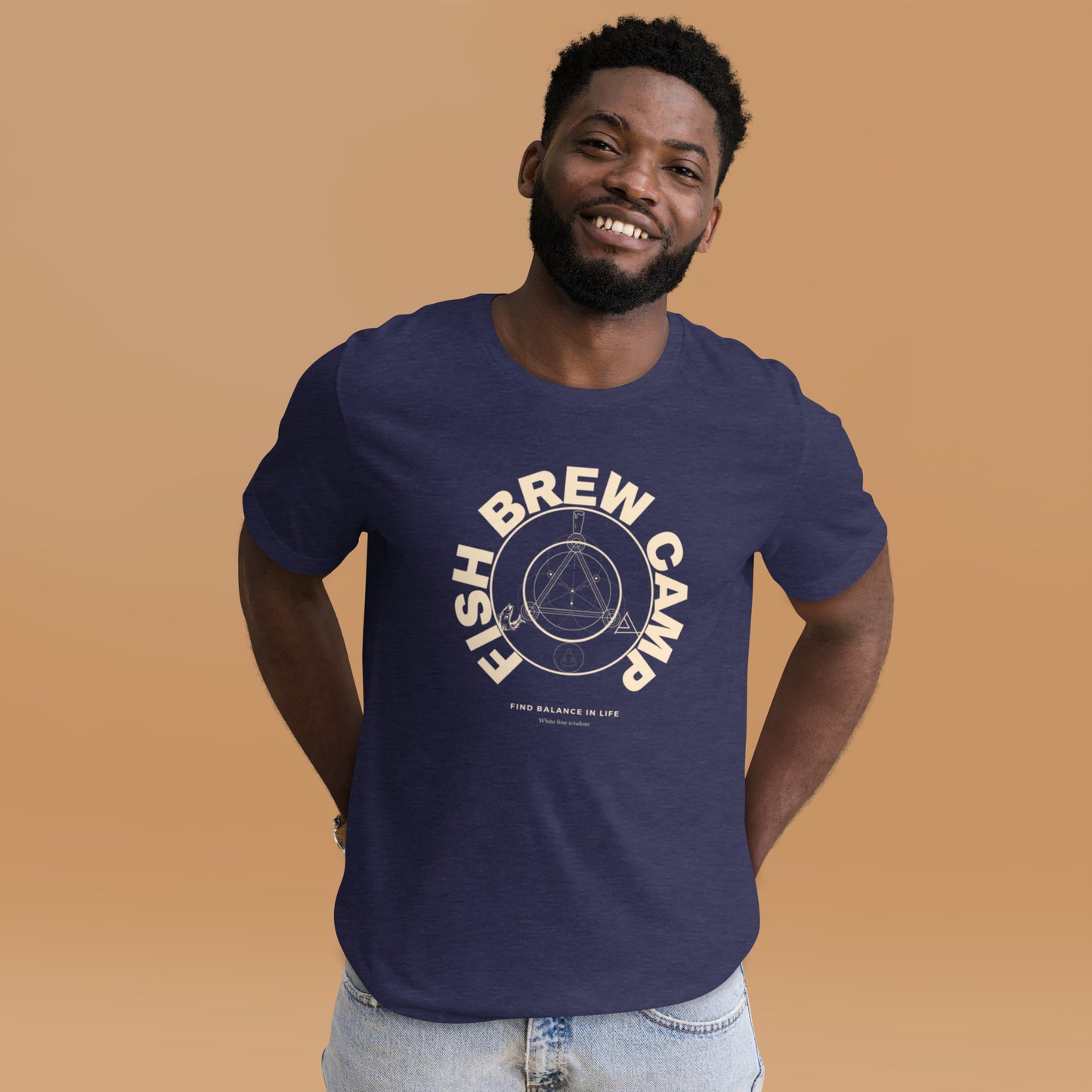 Fish,brew,camp t-shirt