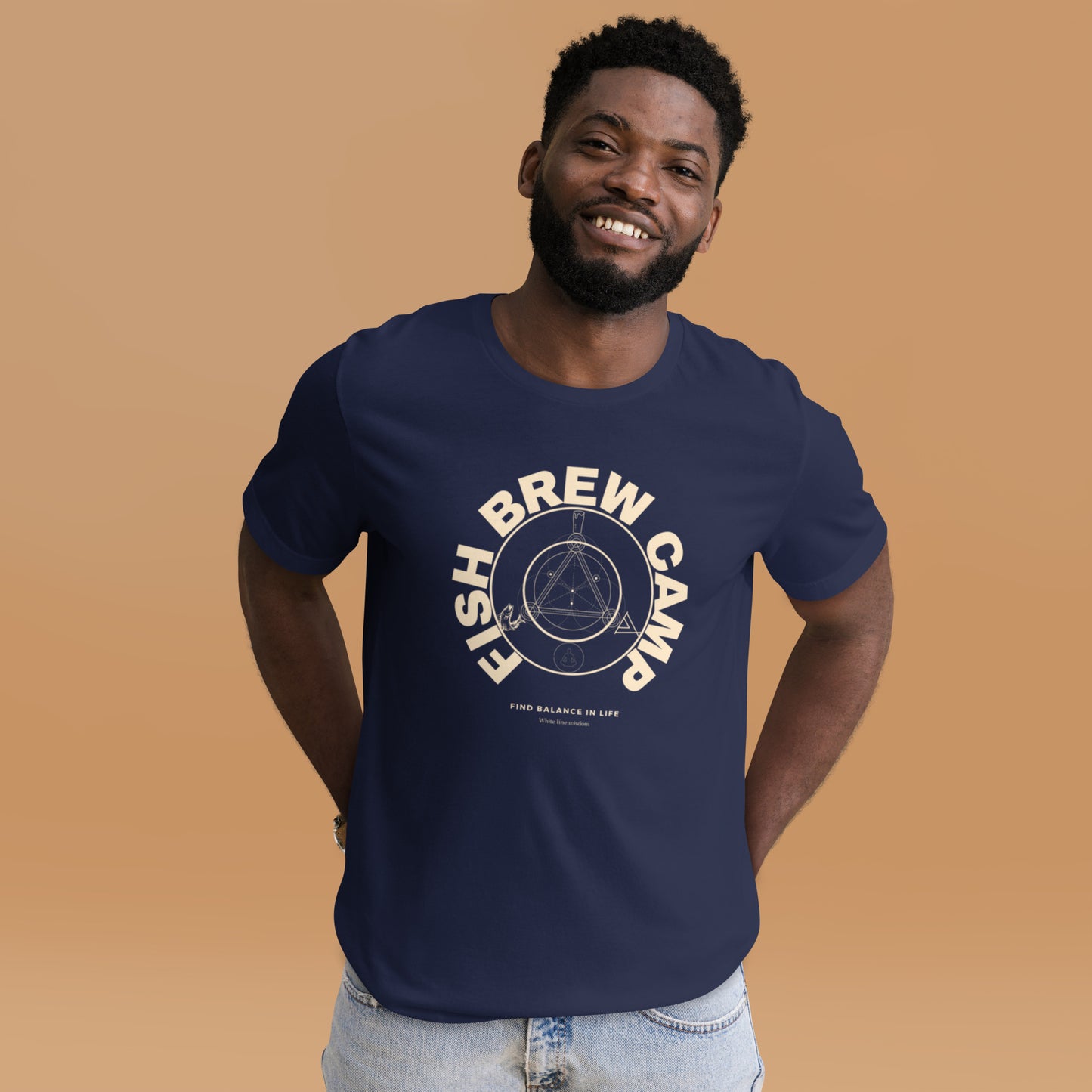 Fish,brew,camp t-shirt