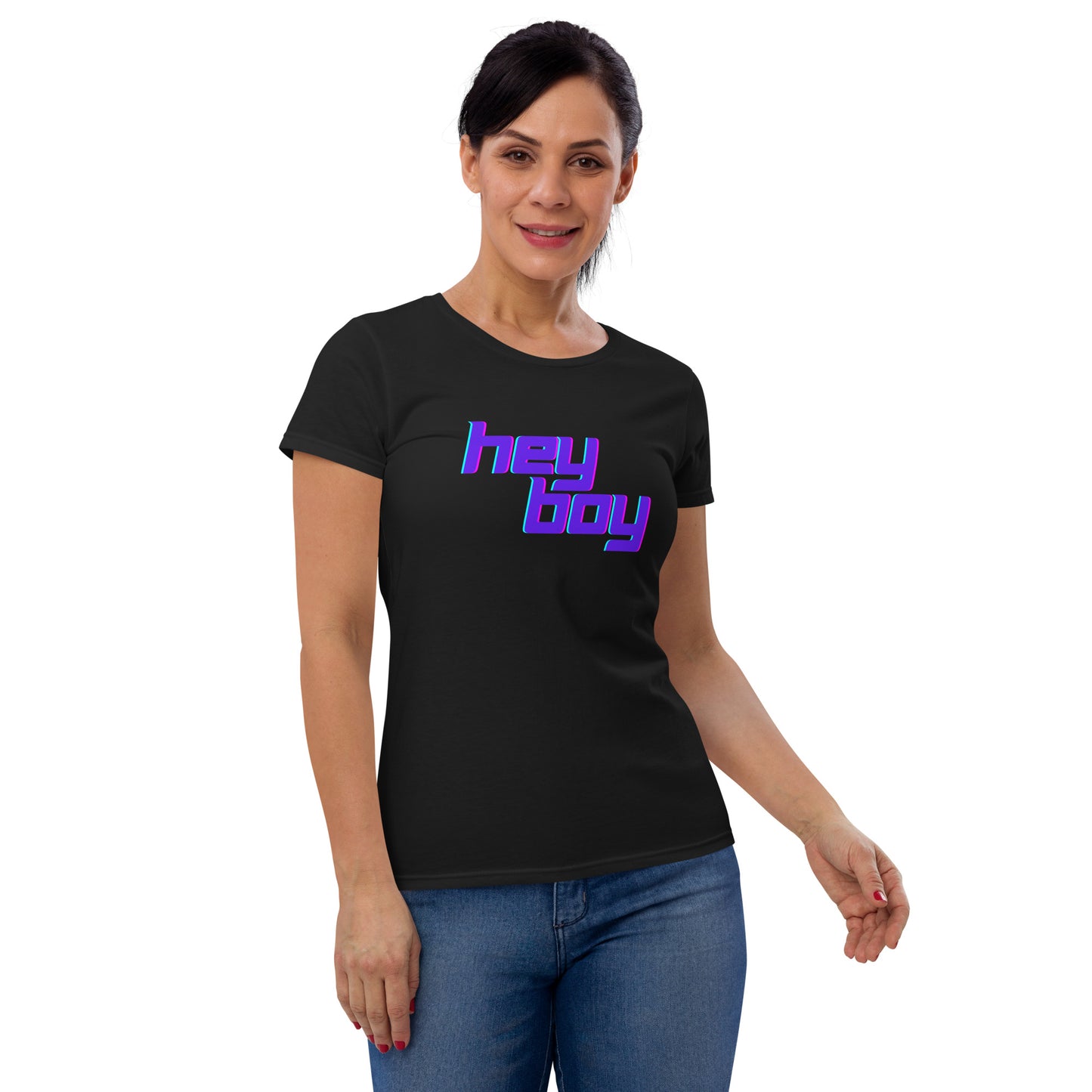 Women's Hey boy short sleeve t-shirt