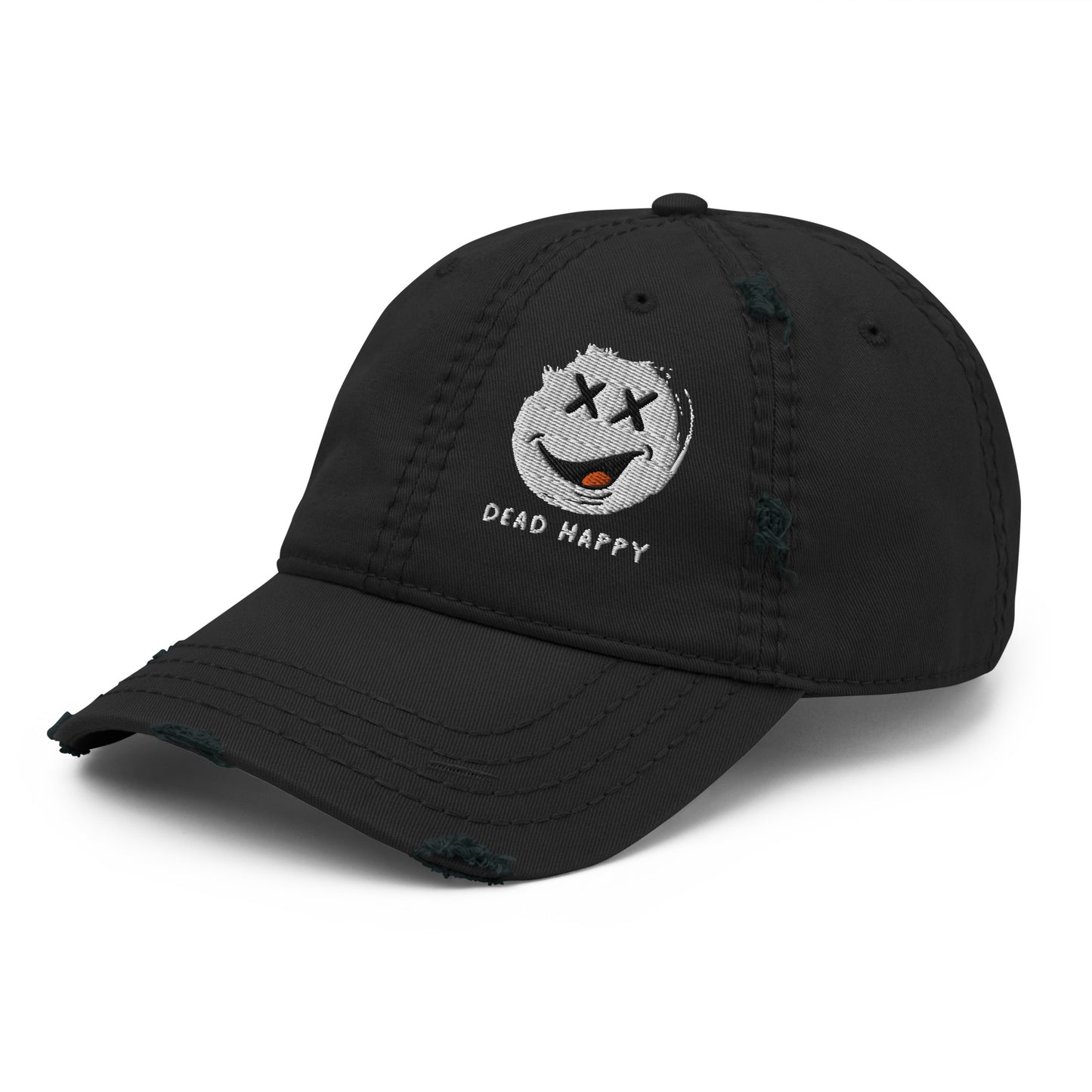 Dead Happy Distressed Dad Hat