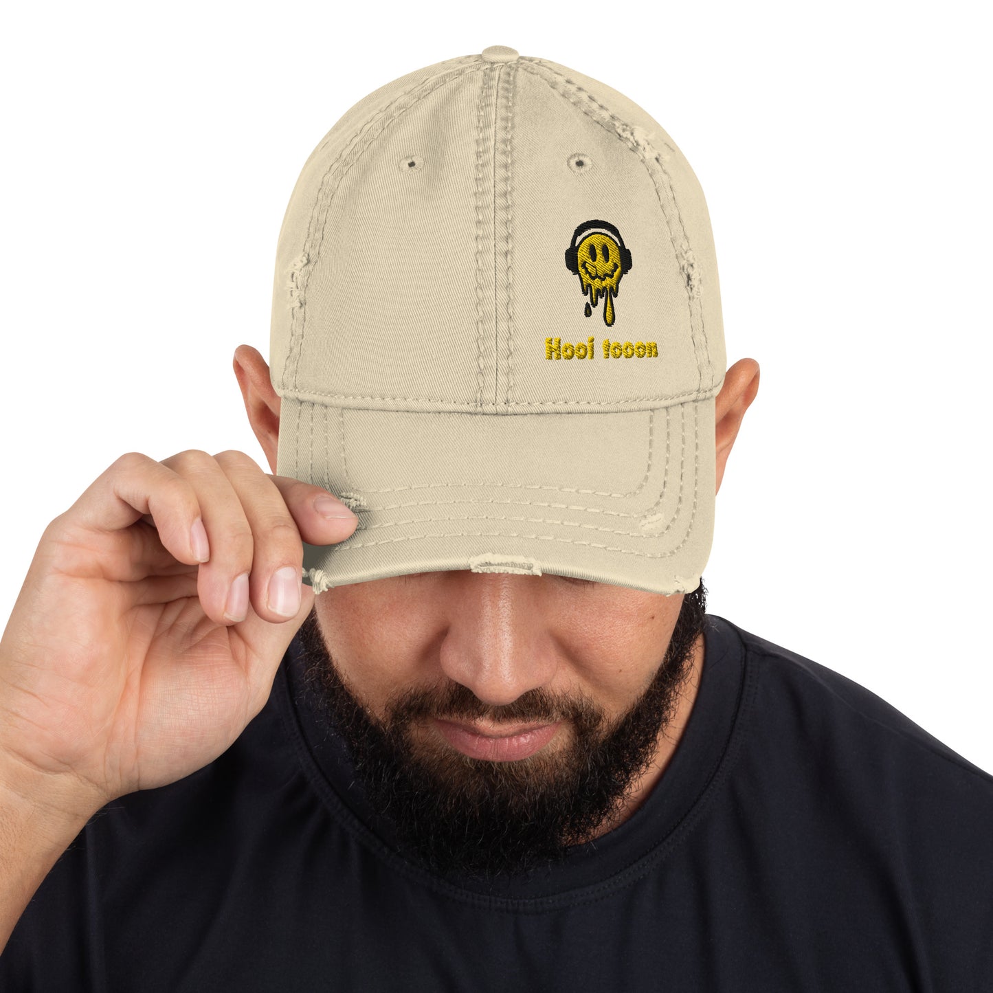 Distressed hooj tooon Dad Hat