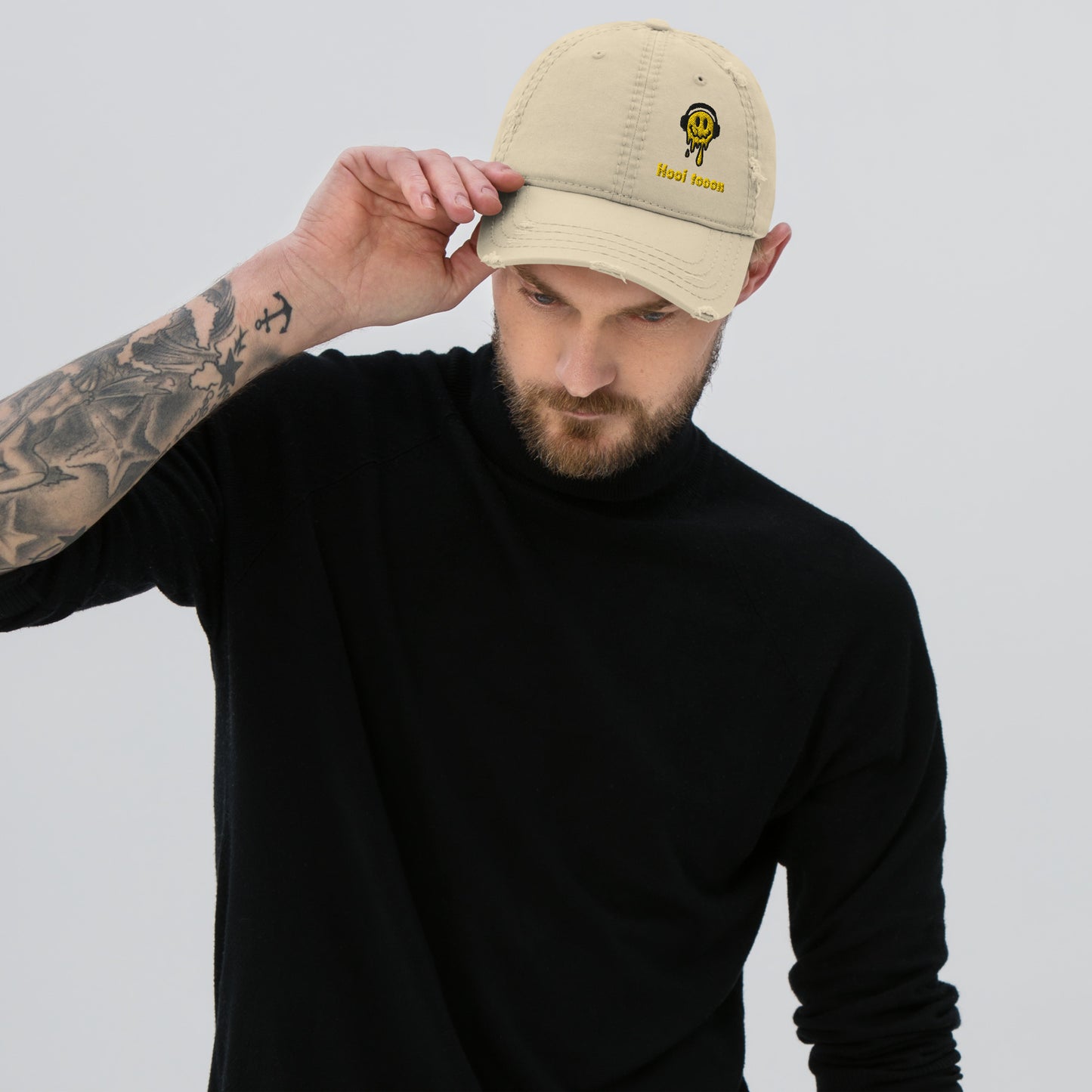 Hook tooon Distressed Dad Hat