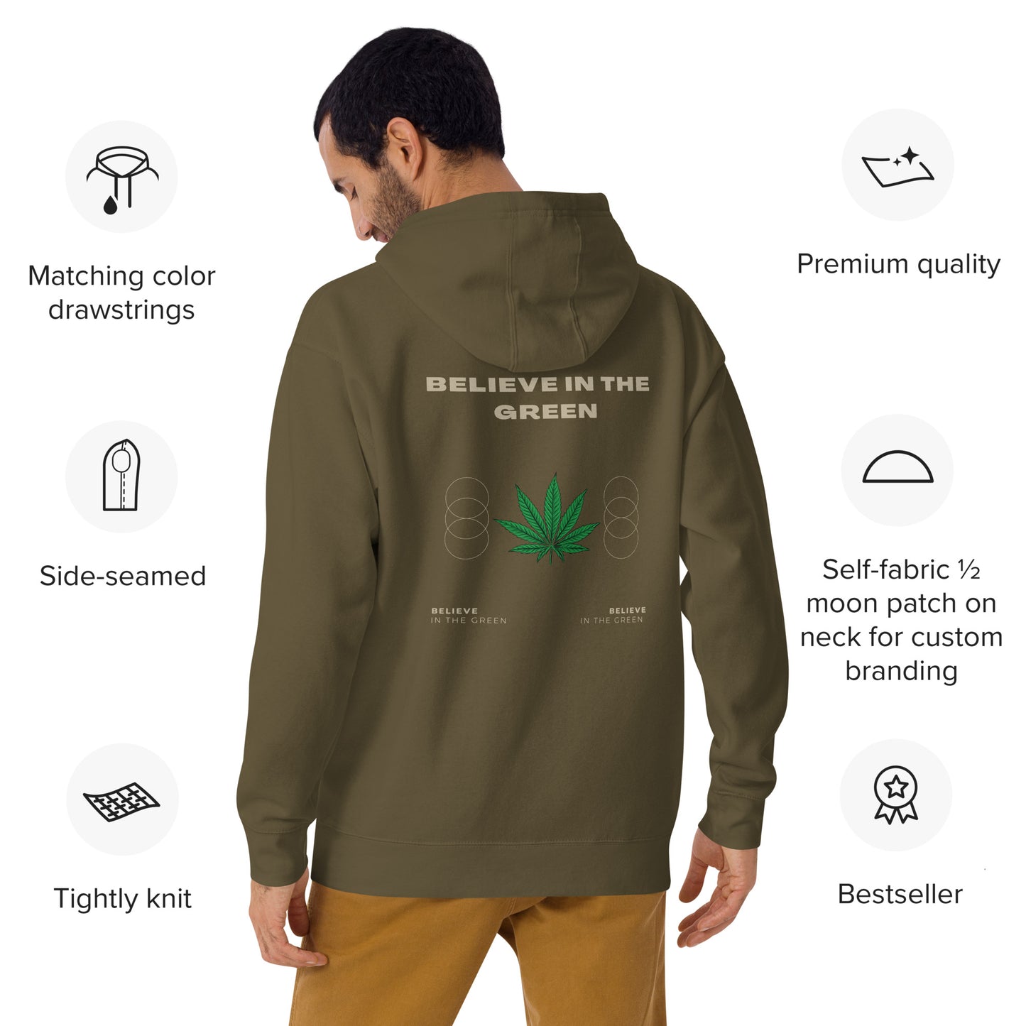 Believe in green Hoodie