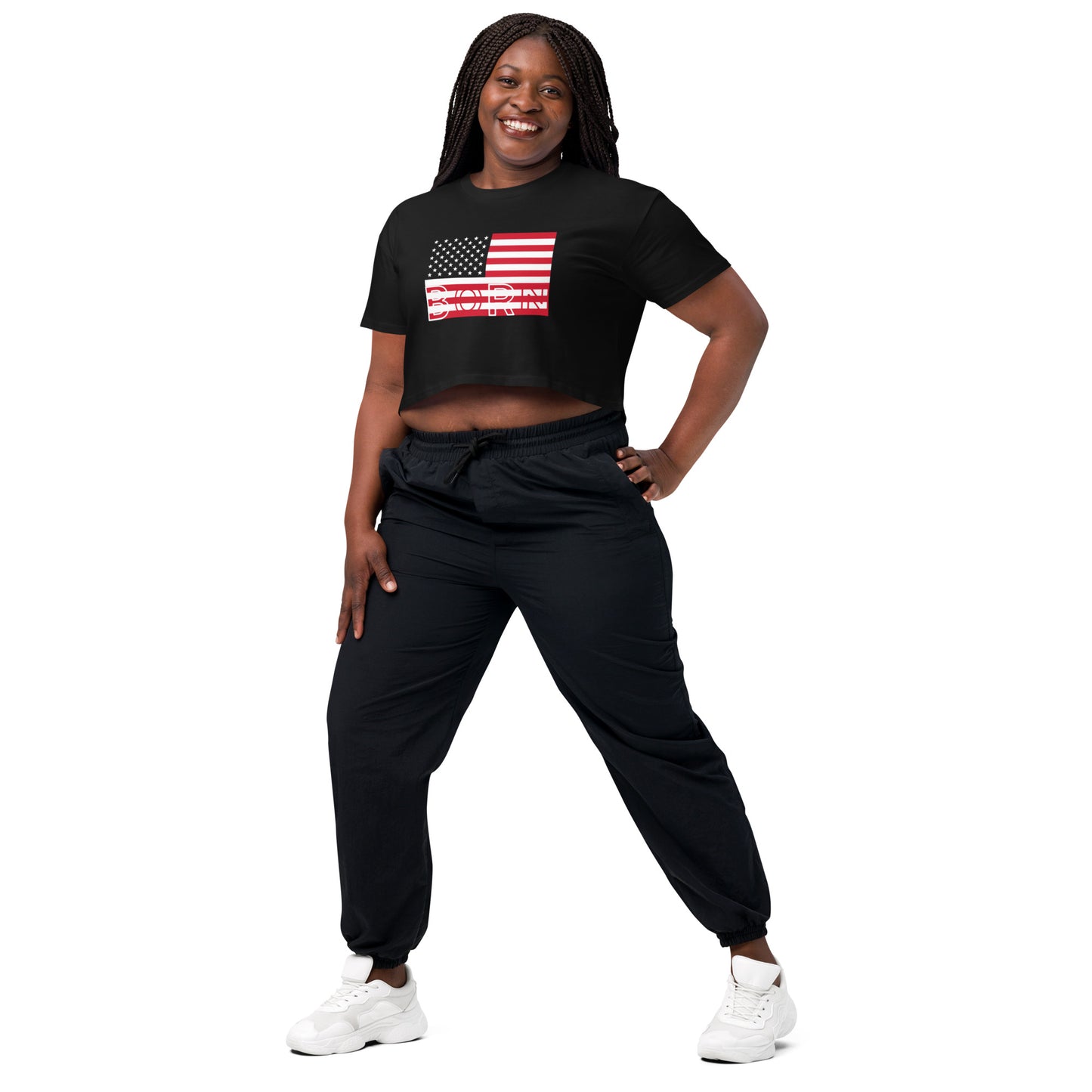 Born in USA crop top