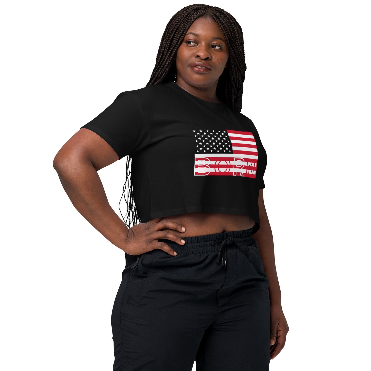 Born in USA crop top