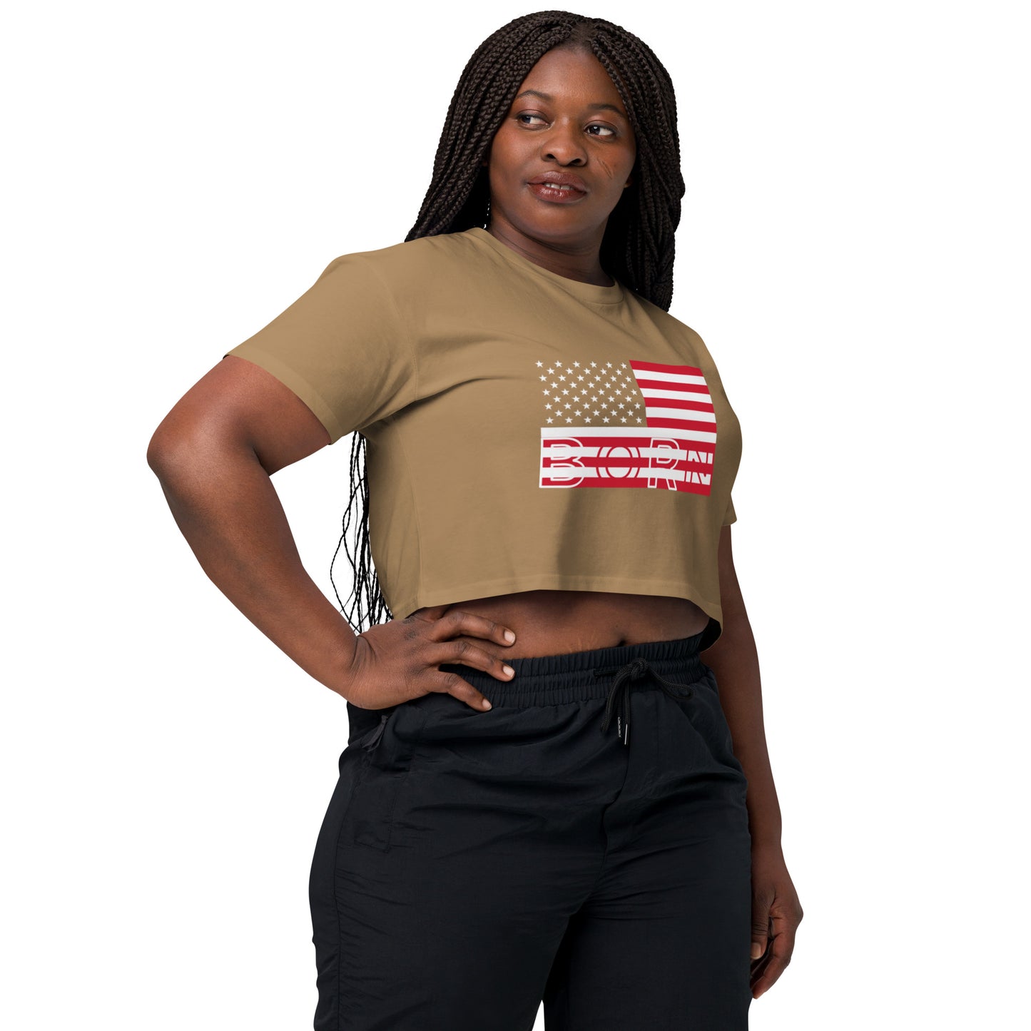 Born in USA crop top