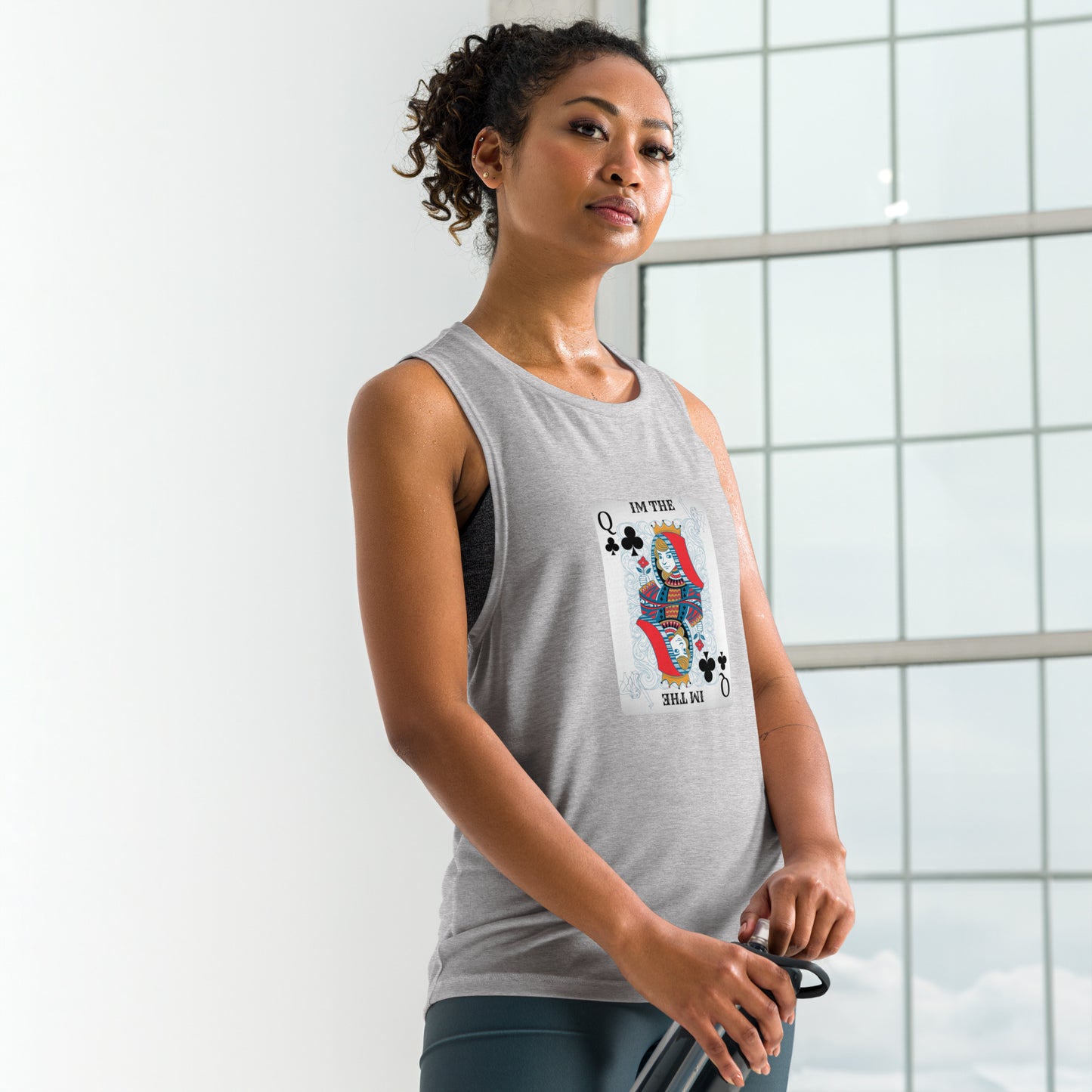 Queen of clubs Muscle Tank