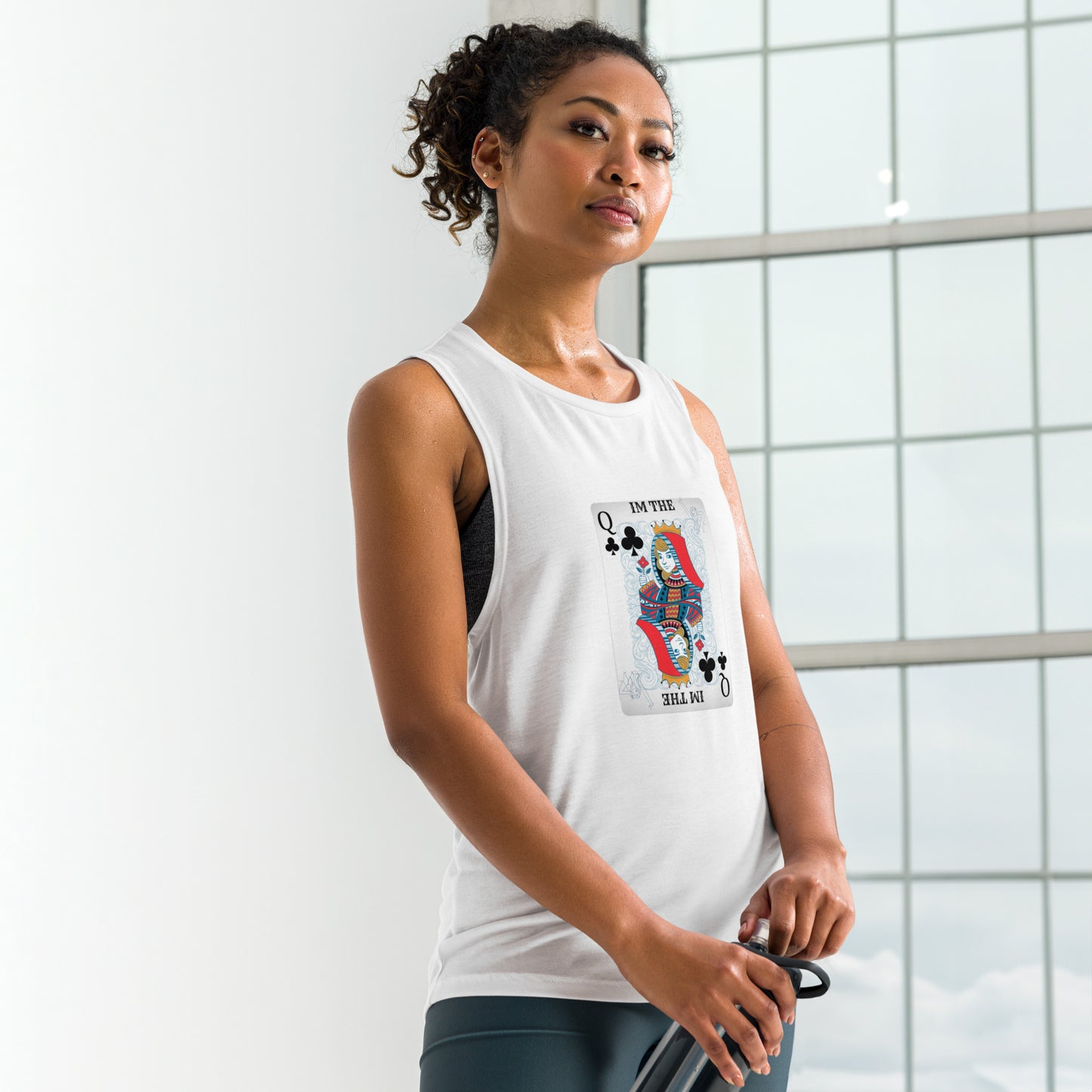 Queen of clubs Muscle Tank